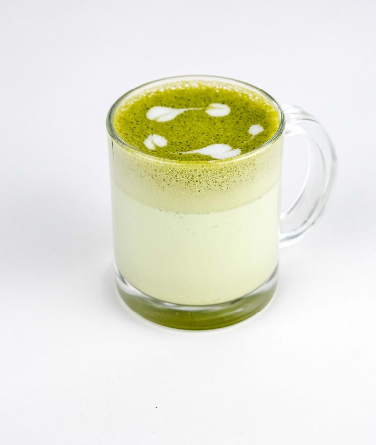 Matcha Latte with Glutamine